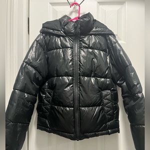 Black bubble coat